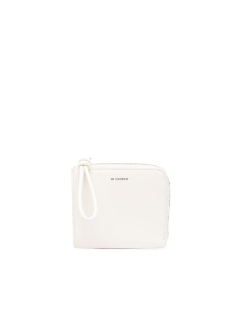 Jil Sander logo-stamp zip-up wallet