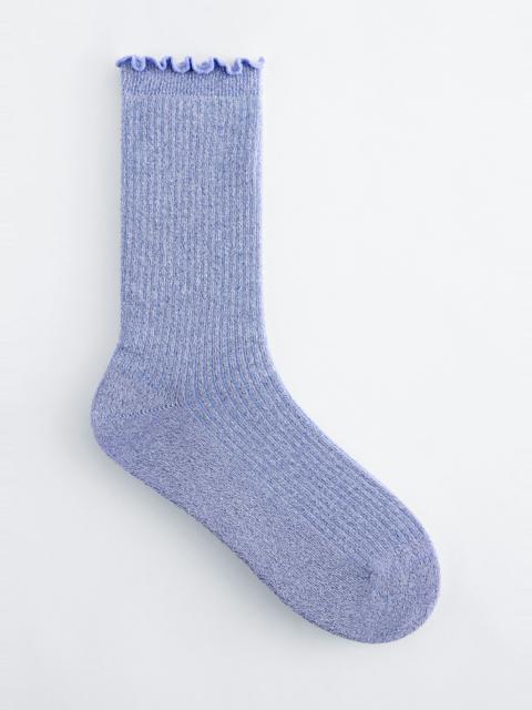 & Other Stories Frilled Glitter Socks
