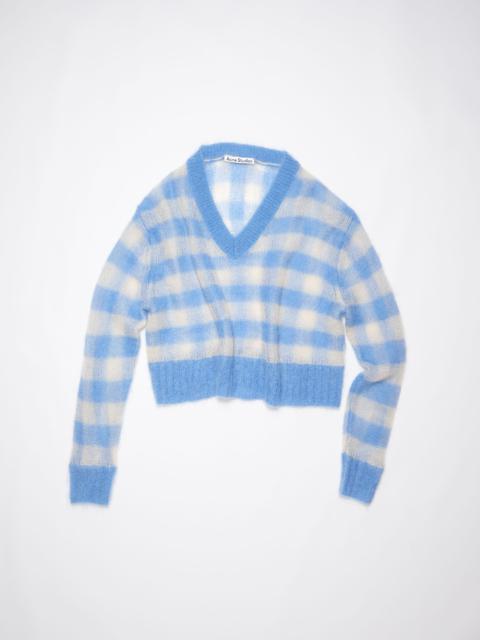 Vichy check jumper - Blue/light beige