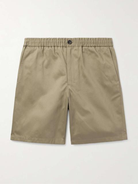 AMI Paris Straight-Leg Cotton-Twill Shorts