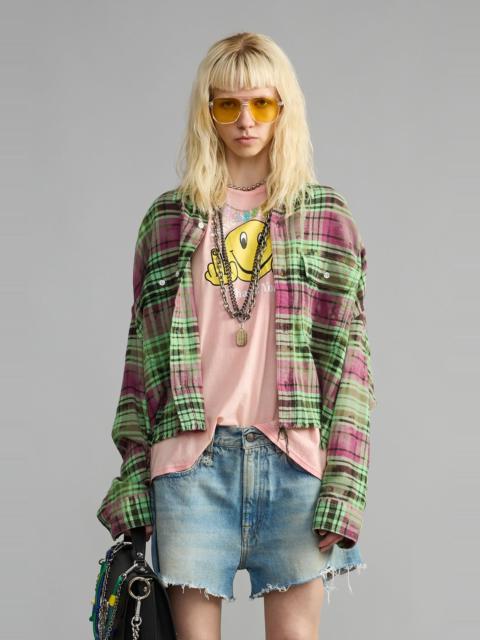 R13 CROPPED WORK SHIRT