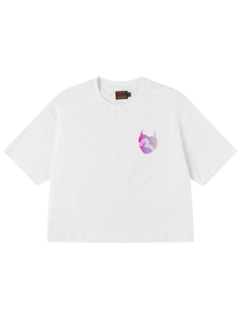 EVISU Devil-heart-shaped Seagull Emboss T-shirt