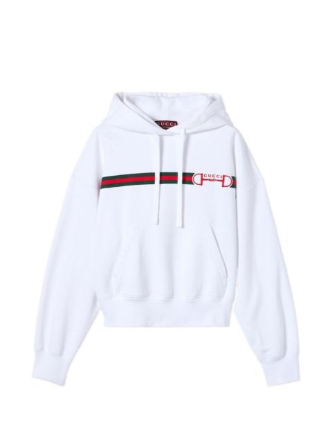 GUCCI stripe logo hoodie