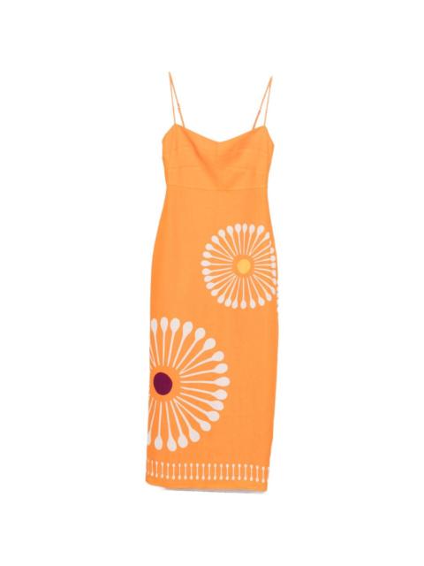 CALA de la CRUZ Paloma graphic-print midi dress