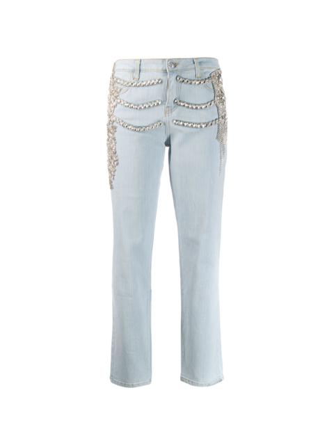 crystal embellished Boyfriend jeans