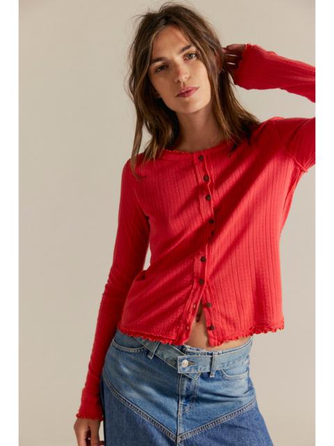 FREE PEOPLE We The Free Penny Pointelle Cardi
