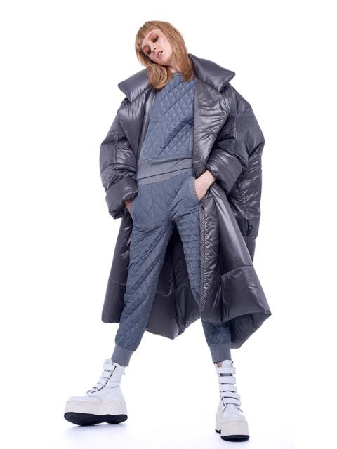 NORMA KAMALI BLANKET SLEEPING BAG COAT