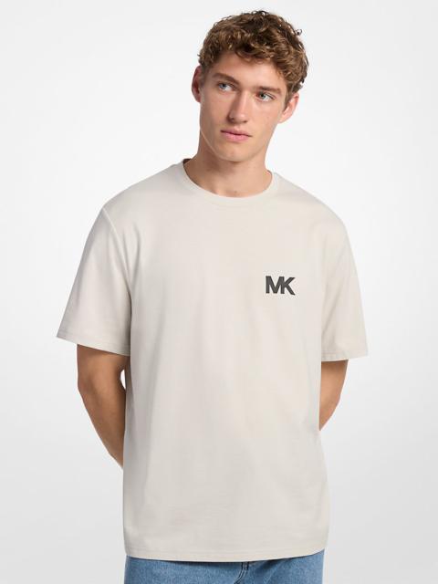MICHAEL KORS Logo Appliqué Cotton T-Shirt