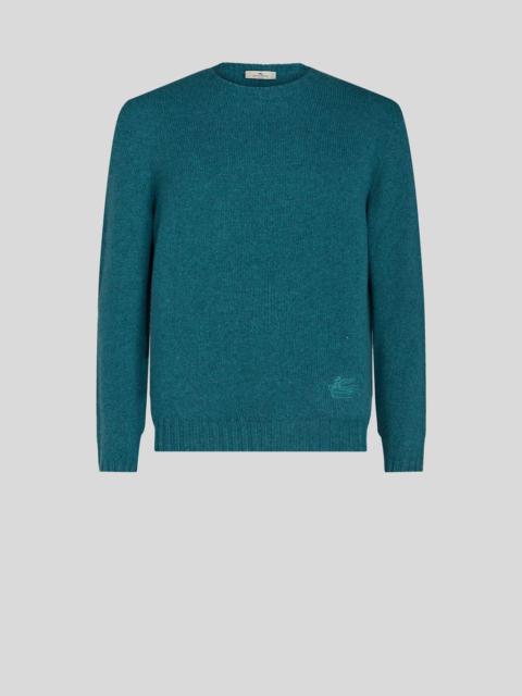 CASHMERE JUMPER WITH LOGO