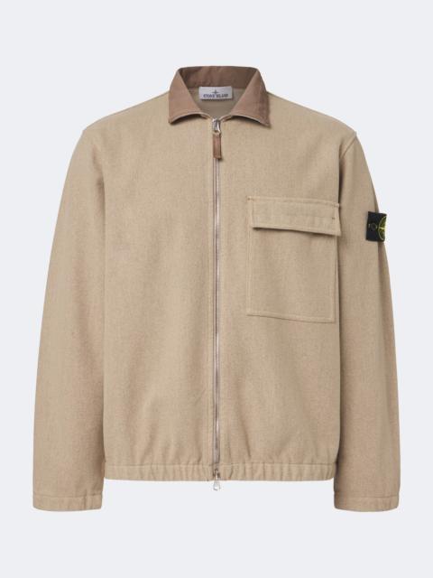 Stone Island Wool-blend blouson jacket