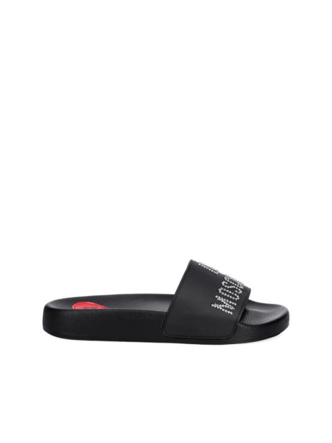 Moschino rhinestone-embellished slides