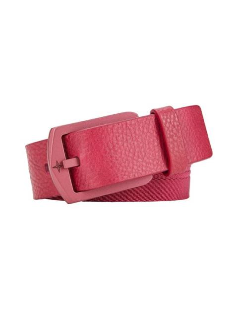 Stone Island 94362 TAPE + LEATHER BELT  CYCLAMEN