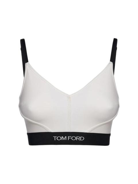 TOM FORD CROPPED TECH JERSEY TANK TOP