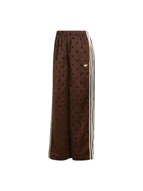 adidas (WMNS) adidas Satin Polka Dots Wide Leg Pant Asia Sizing 'Auburn' LI2847