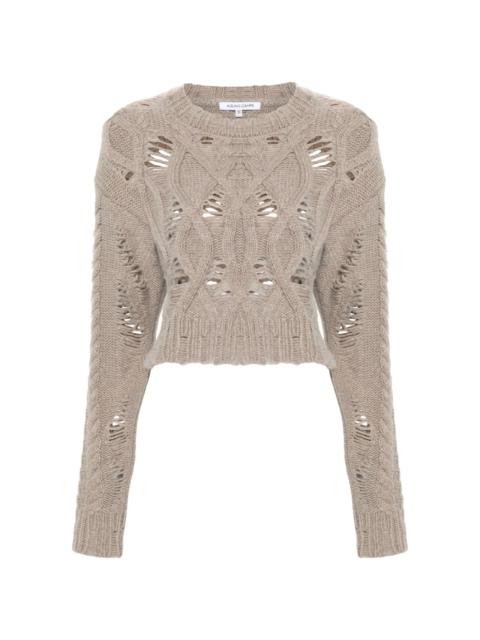 AISLING CAMPS cable-knit cropped sweater