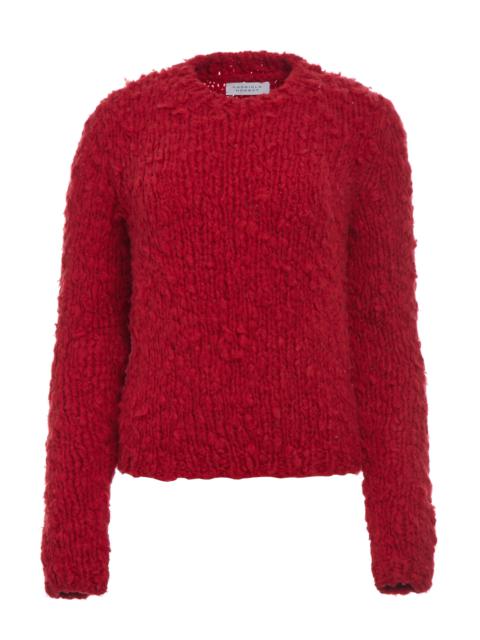 GABRIELA HEARST Dalton Knit Sweater in Scarlet Red Welflame Cashmere