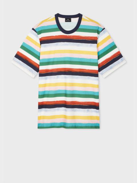 Paul Smith Multi Stripe Organic Cotton T-Shirt