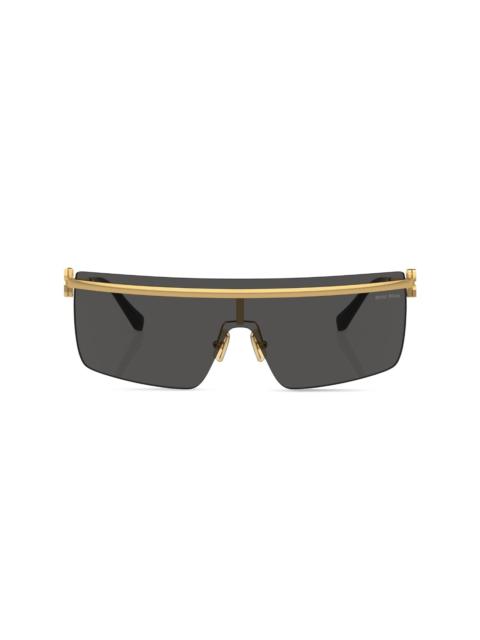 rimless tinted sunglasses