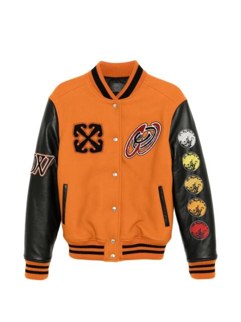 Off-White appliquéd logo-embroidered jacket
