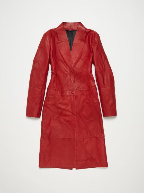 Leather coat - Red