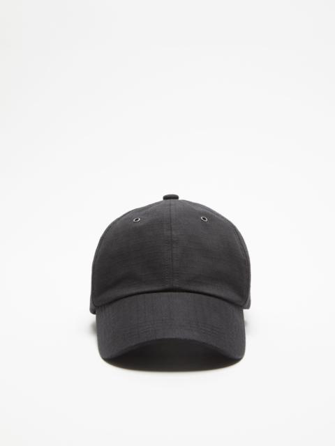 Cotton ripstop cap - Black