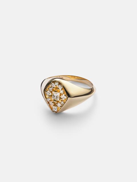SUZANNE KALAN La Fantaisie 18kt gold ring with diamonds