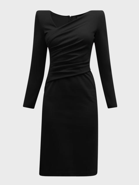 EMPORIO ARMANI Crossover Ruched Jersey Dress