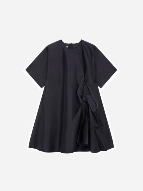 MSGM Techno nylon dress with ruffle