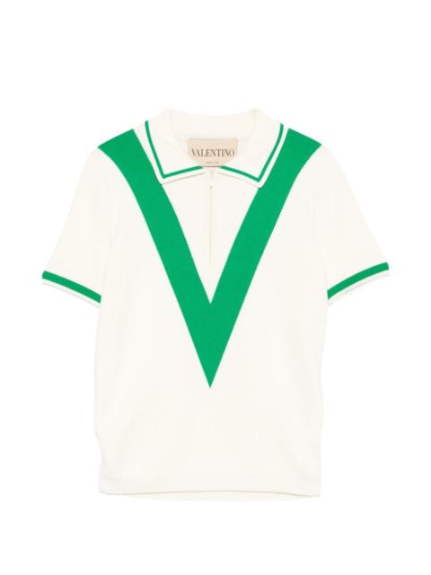 Valentino V-neck polo top