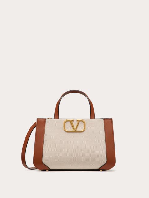 VLOGO SIGNATURE SMALL CANVAS HANDBAG