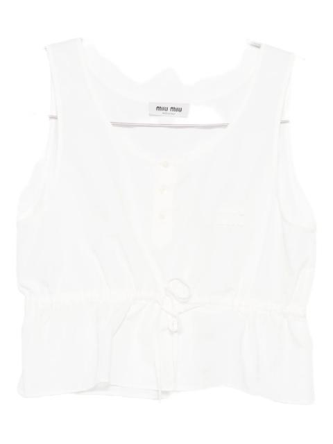 Miu Miu Drawstring Top