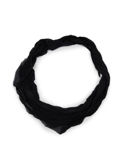 AMI Paris Men's Crumpled Gavroche Scarf - Noir