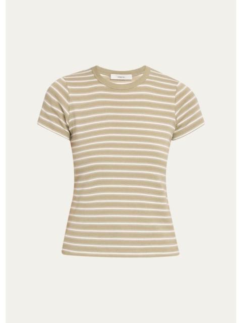 Vince Stripe Shrunken Tee