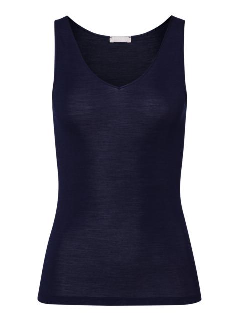 HANRO Woolen Silk W Wool And Silk V-Neck Tank Top