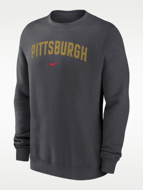 Nike Pittsburgh Pirates 2-Hit Men's Nike MLB Pullover Crew