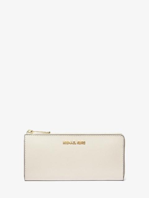 MICHAEL KORS Jet Set Travel Large Saffiano Leather Quarter-Zip Wallet