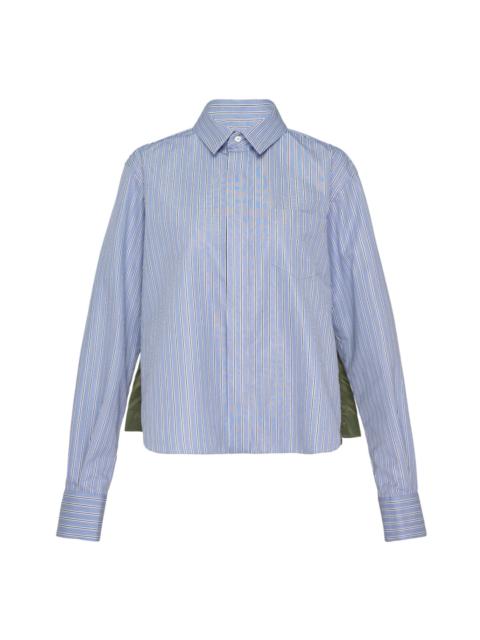 sacai Cotton Poplin Nylon Twill Shirt