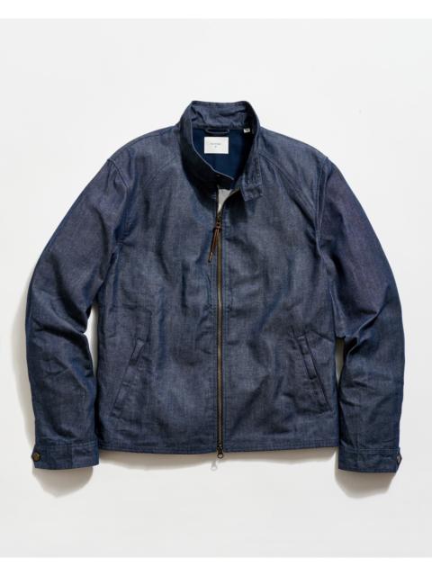 Billy Reid Waxed Denim Harrington Jacket
