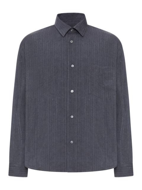 LARDINI STRIPED LINEN SHIRT
