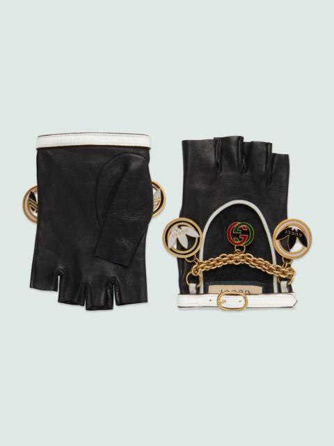 GUCCI adidas x Gucci leather gloves