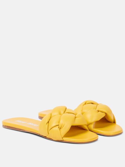 Miu Miu Leather sandals