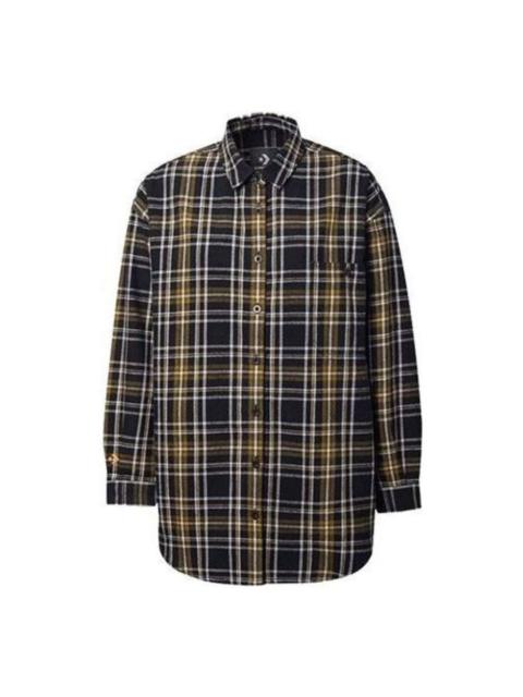 Converse (WMNS) Converse Woven Jacket 'Black Yellow' 10020880-A01