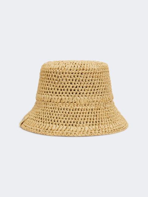 WEEKEND Max Mara FRAGORE Crochet viscose hat - BEIGE