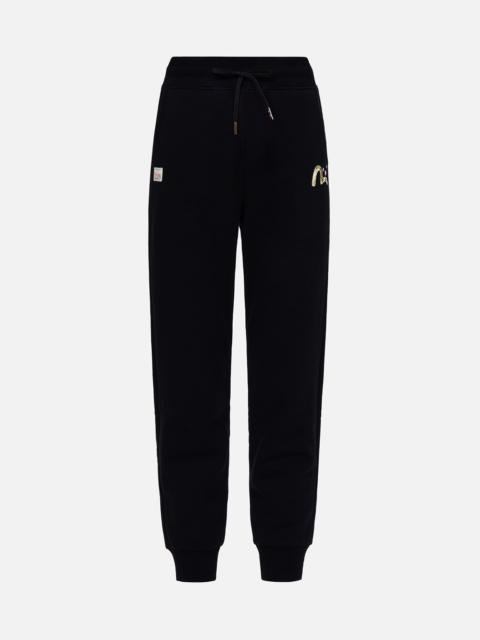 EVISU SEAGULL AND KAMON EMBROIDERY SWEATPANTS