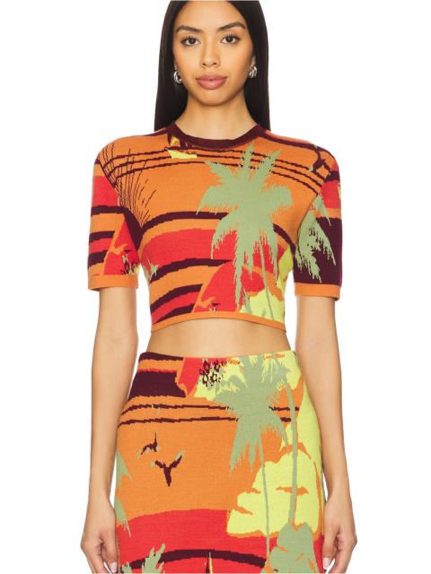ALÉMAIS Palm Island Knit Top