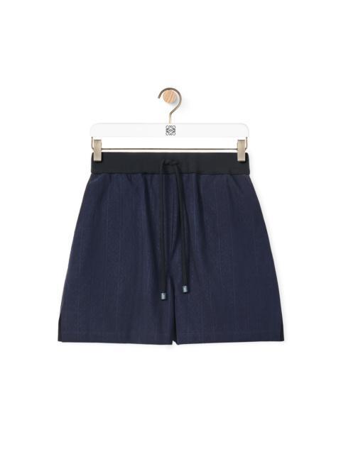 Loewe Anagram jacquard shorts in silk and cotton