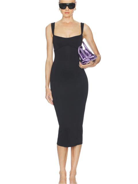 GOOD AMERICAN Sculpting Sweetheart Midi Dress