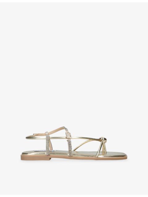 STEVE MADDEN Tiki Faux-Leather Sandals
