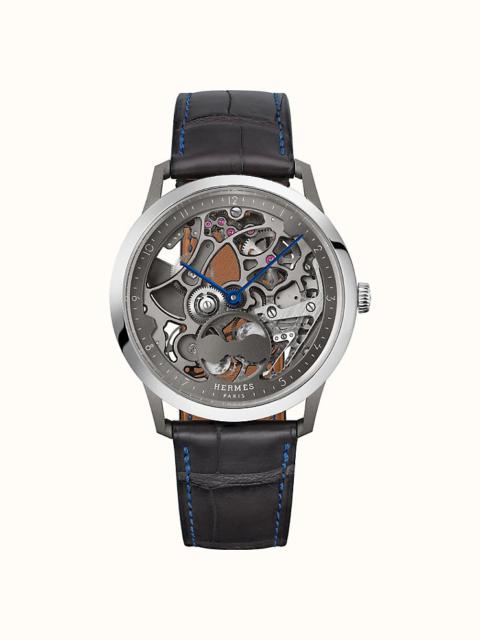 Hermès Slim d'Hermes Squelette Lune watch, 39.5 mm
