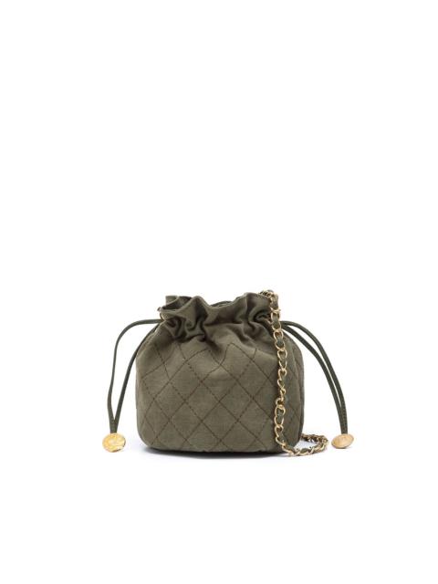 Readymade mini diamond-stitching bucket bag